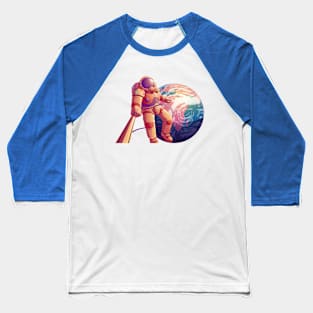 Astronaut Selfie Baseball T-Shirt